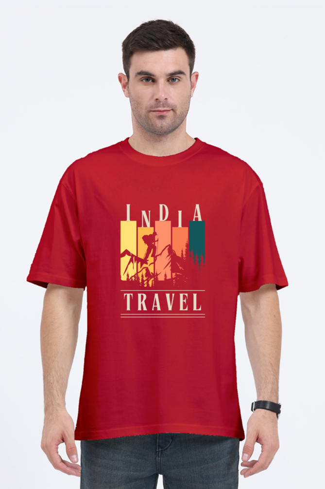 Unisex Oversized "Travel India" T-Shirt