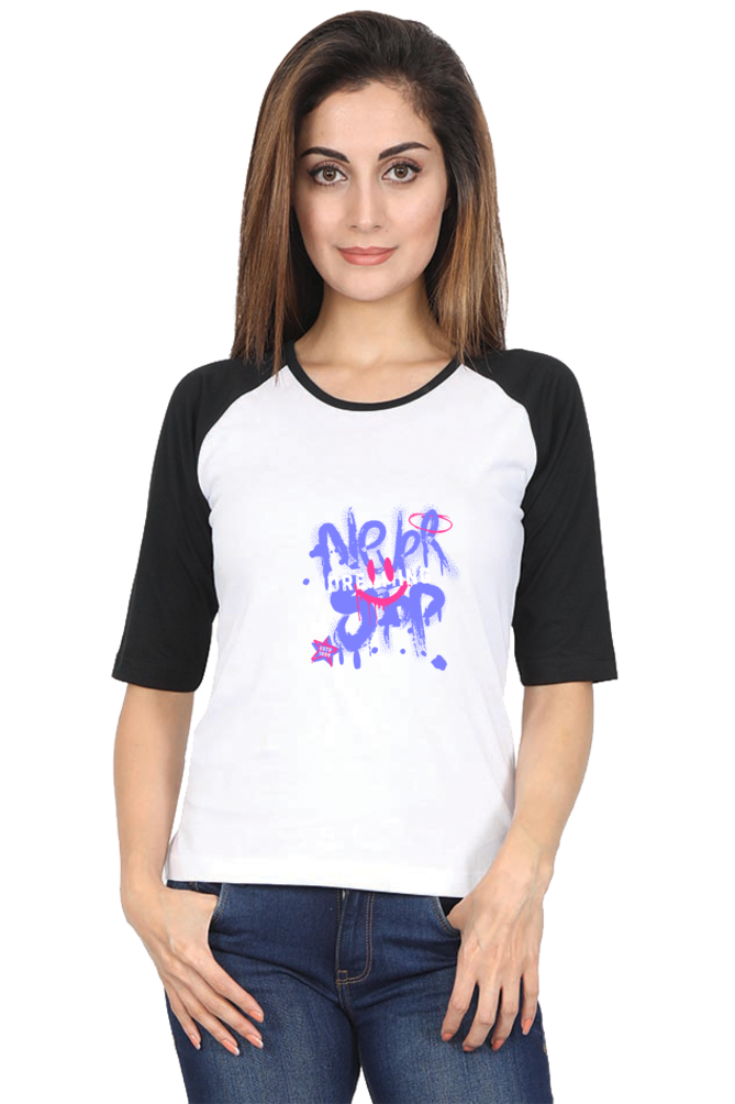 Women's "Dreaming" Raglan Full Sleeves T-Shirt