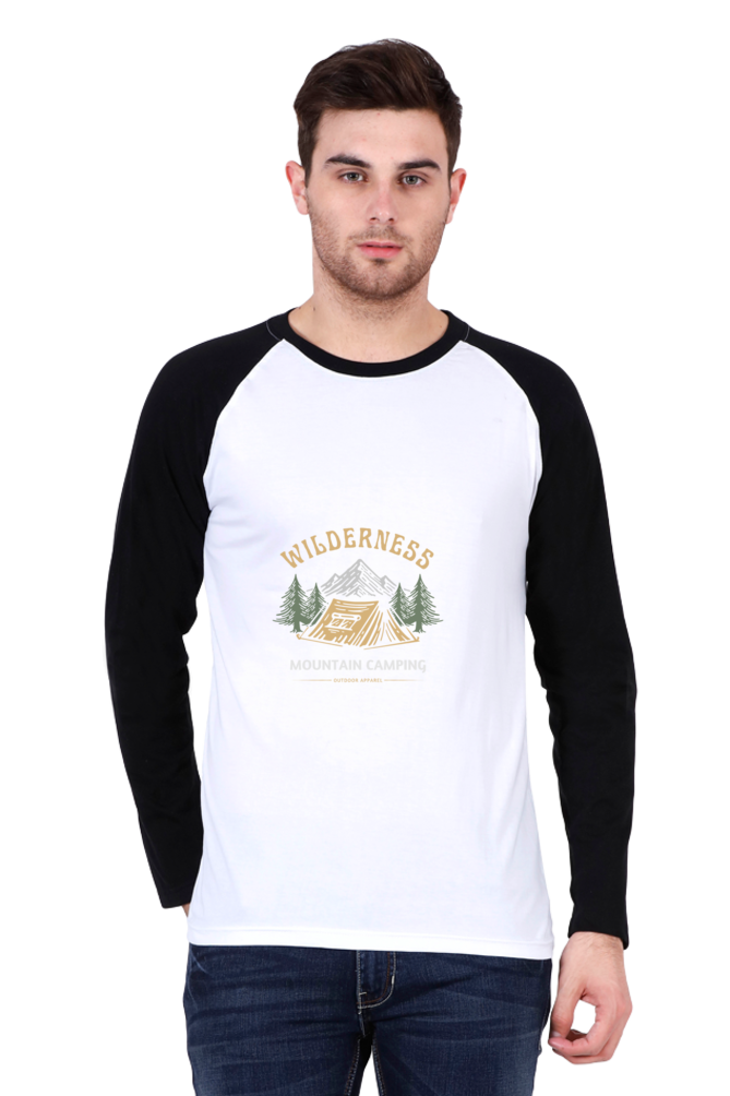 Men's "Mountain Camping" Raglan Full Sleeves T-Shirt