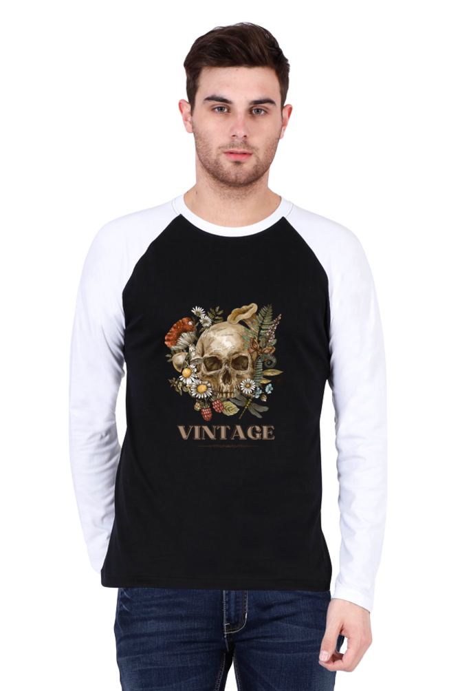 Men's "Vintage" Raglan Full Sleeves T-Shirt