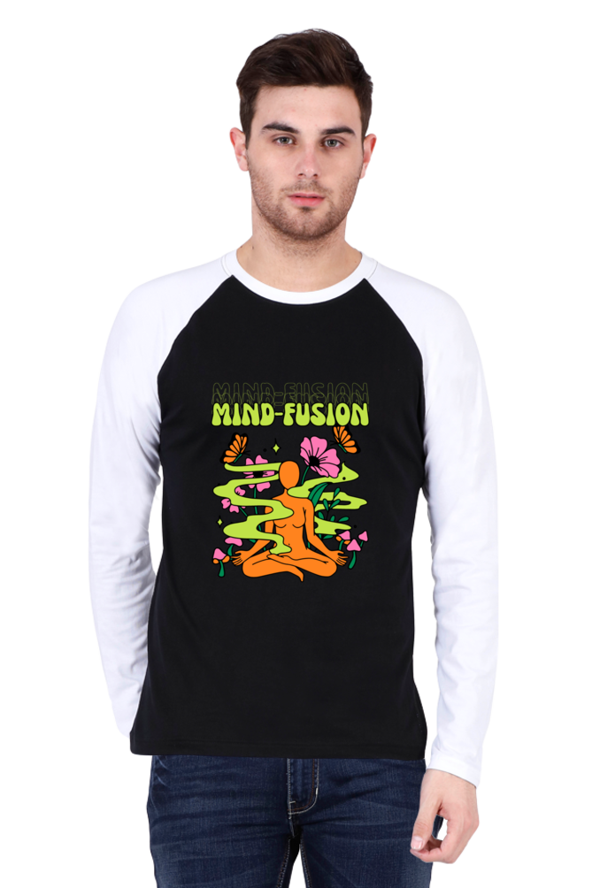 Men's "Mind Fusion" Raglan Full Sleeves T-Shirt