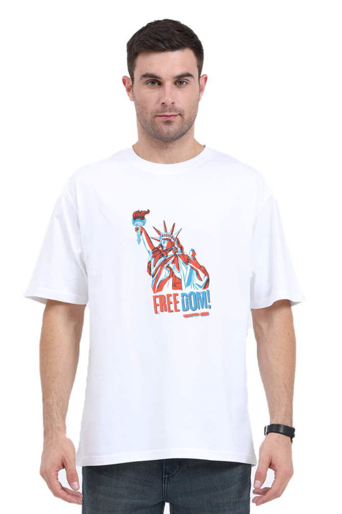 Unisex Oversized "Statue of Liberty Freedom" T-Shirt