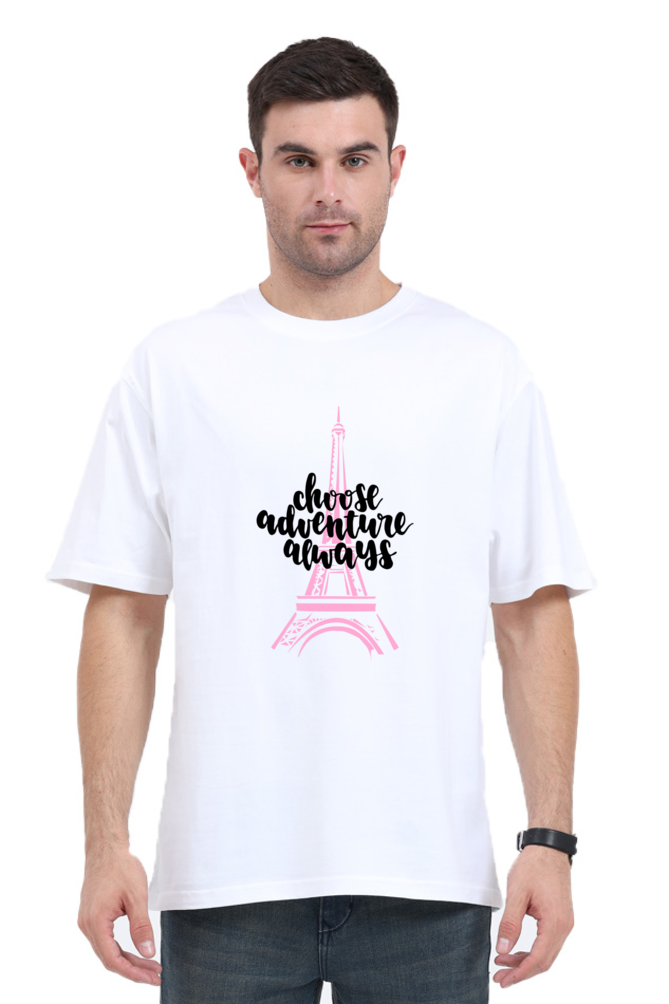 Unisex Oversized Choose Adventure Always-Paris" T-Shirt