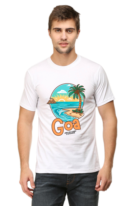 Men's Beach Print T-Shirt