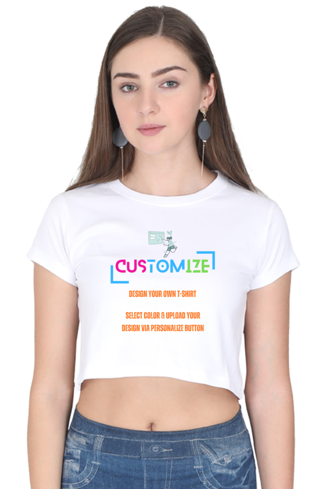 Customizable || Design Your Own Cool Crop Top || Women's Crop Top