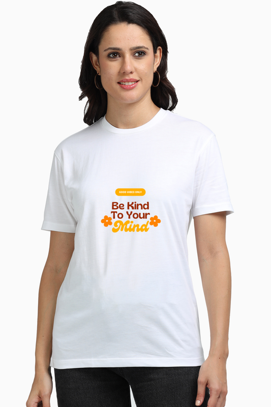 Women's premium "Be Kind for Your Mind" Supima Cotton T-Shirt