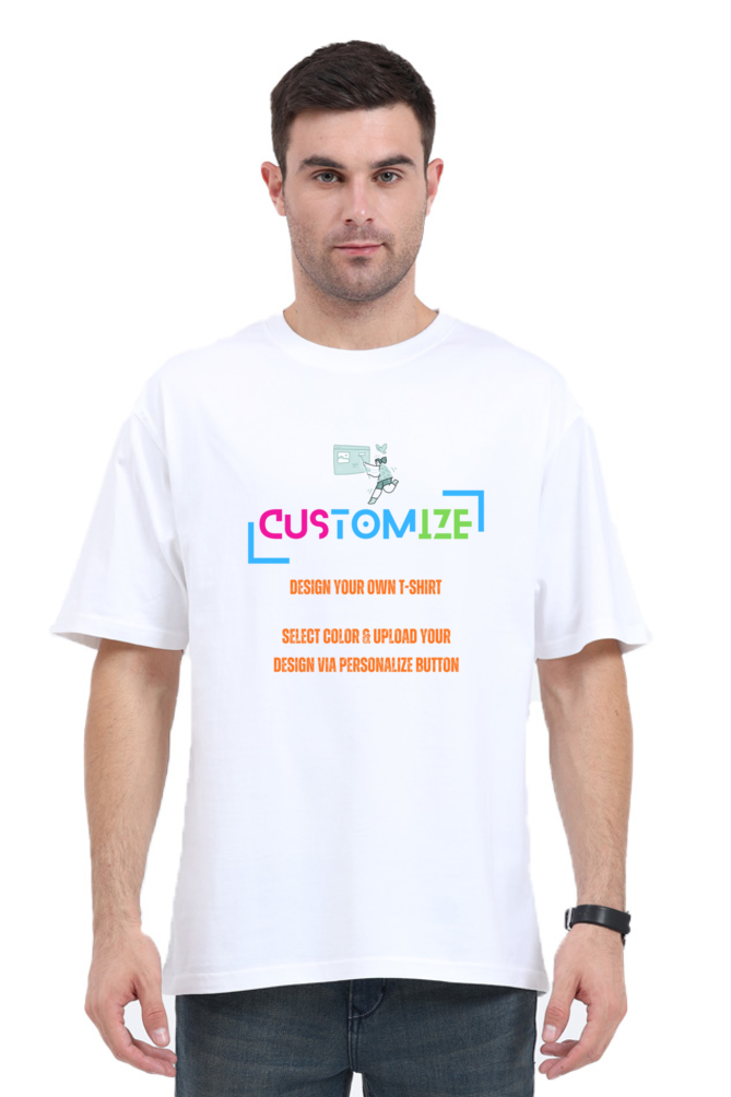 Customizable || Design Your Own Cool Oversized T-Shirt || Unisex Oversized Classic T-Shirt