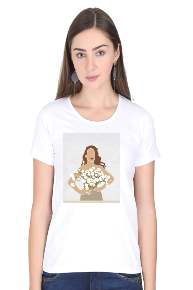 Women's "Canvases and Flowers" T-Shirt