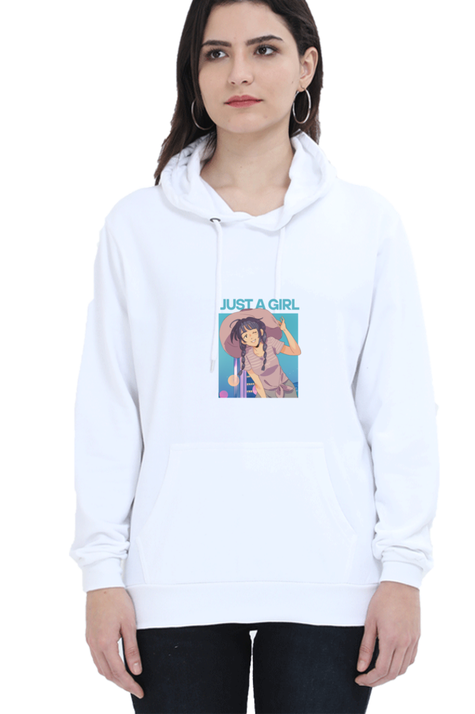 Unisex "Just a Girl" Hooded Sweatshirt