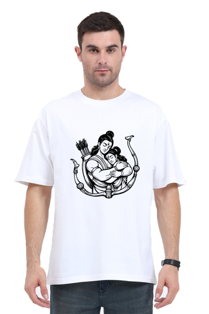 Unisex Oversized "Shree Ram and Sita" T-Shirt