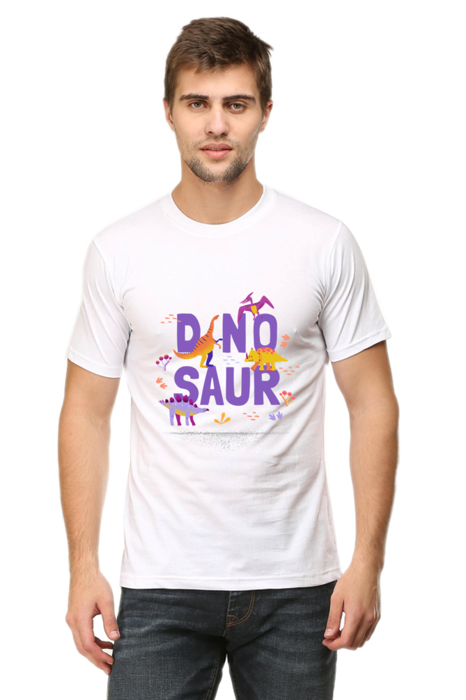 Men's Dinosaur Round Neck T-Shirt