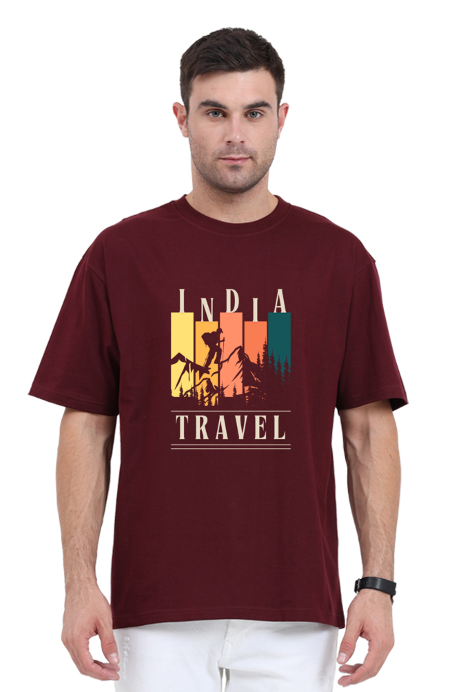 Unisex Oversized "Travel India" T-Shirt