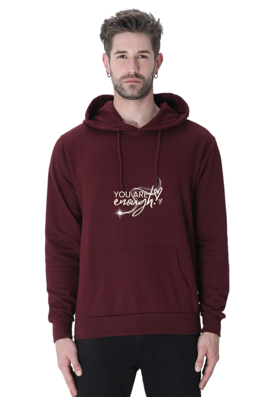 "You Are Enough" Unisex Hooded Sweatshirt