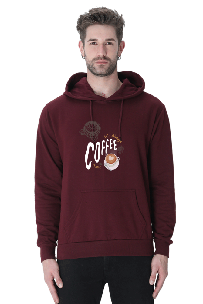 "It's Always Coffee Time" Unisex Hooded Sweatshirt