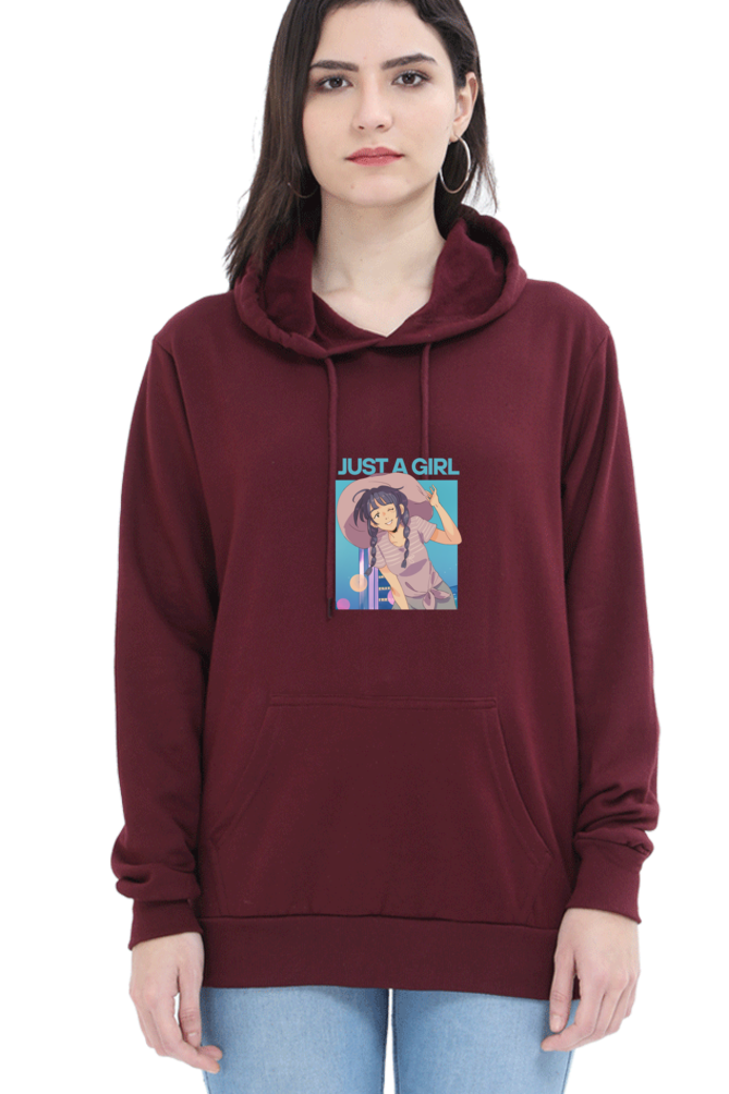 Unisex "Just a Girl" Hooded Sweatshirt