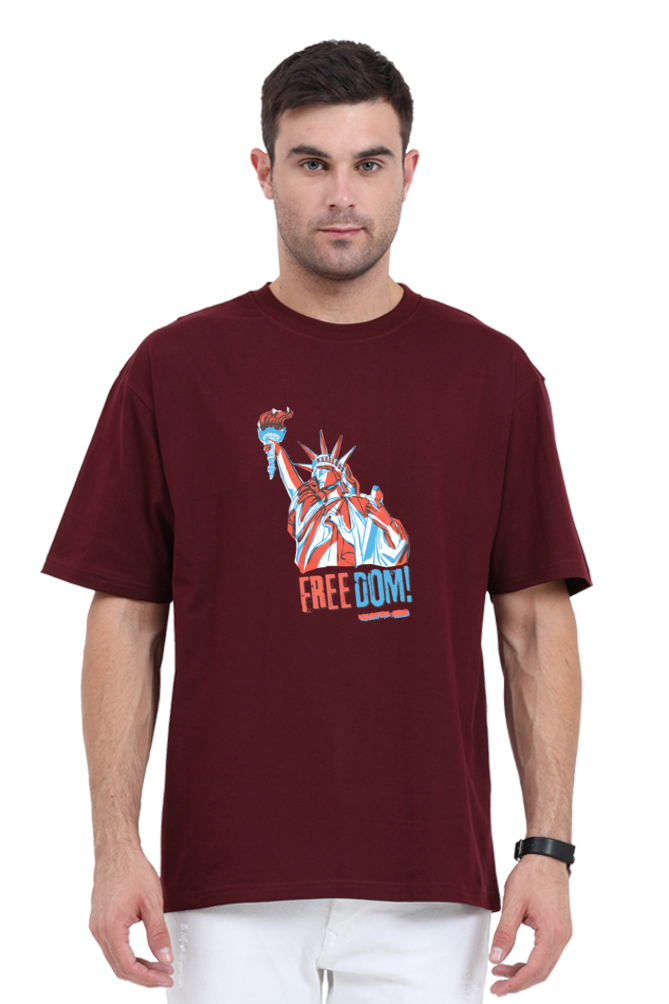 Unisex Oversized "Statue of Liberty Freedom" T-Shirt