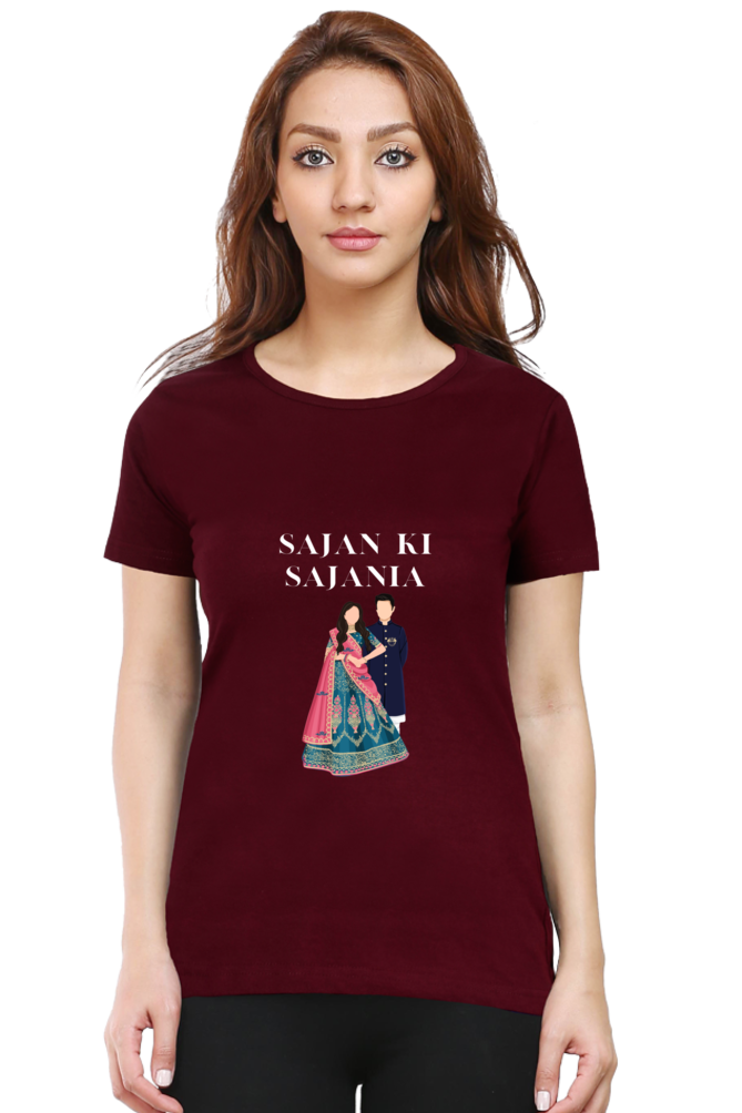 Women's "Sajan Ki Sajania" T-Shirt