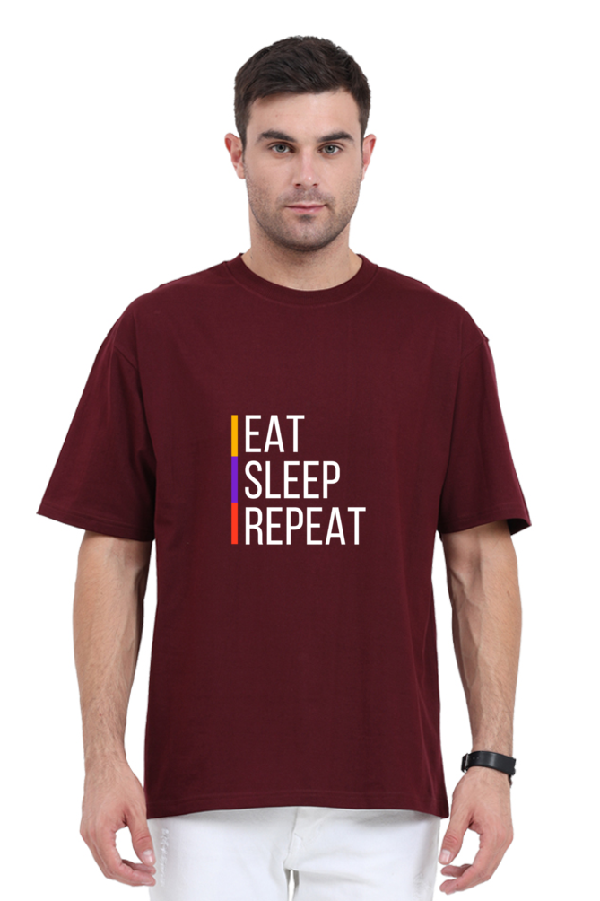 Unisex Oversized "Eat Sleep Repeat" T-Shirt