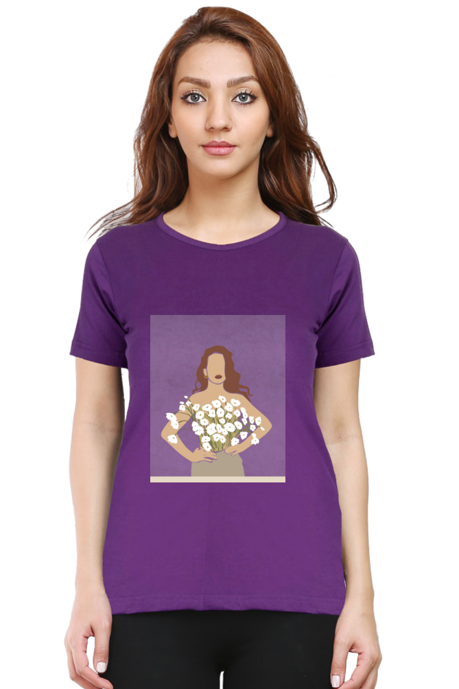 Women's "Canvases and Flowers" T-Shirt