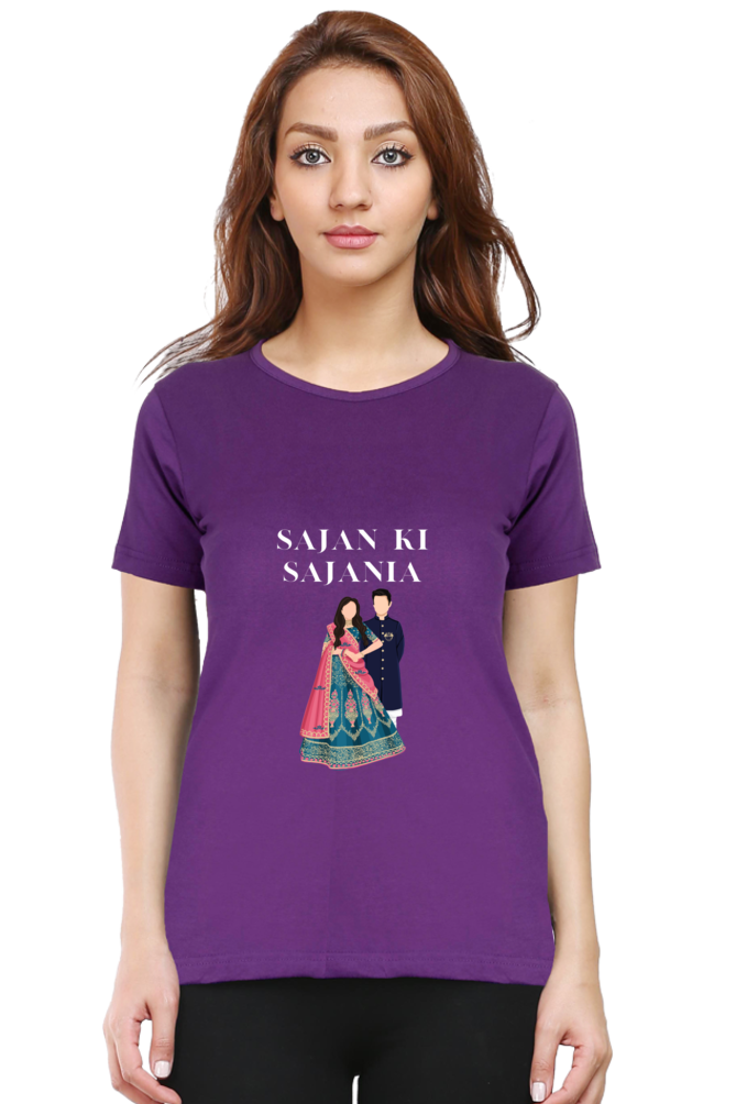 Women's "Sajan Ki Sajania" T-Shirt