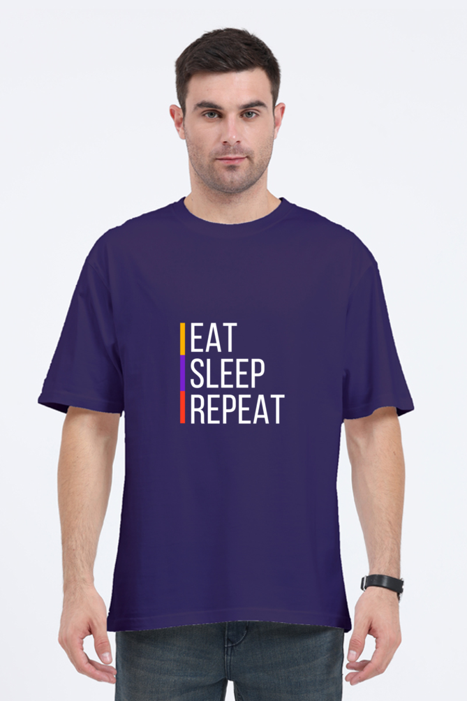 Unisex Oversized "Eat Sleep Repeat" T-Shirt