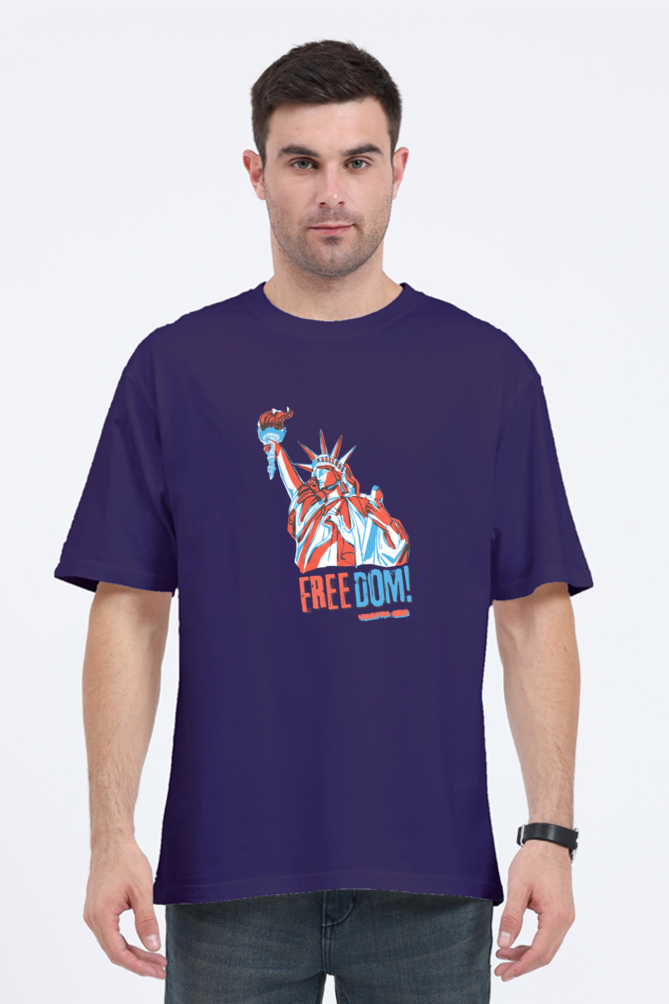 Unisex Oversized "Statue of Liberty Freedom" T-Shirt