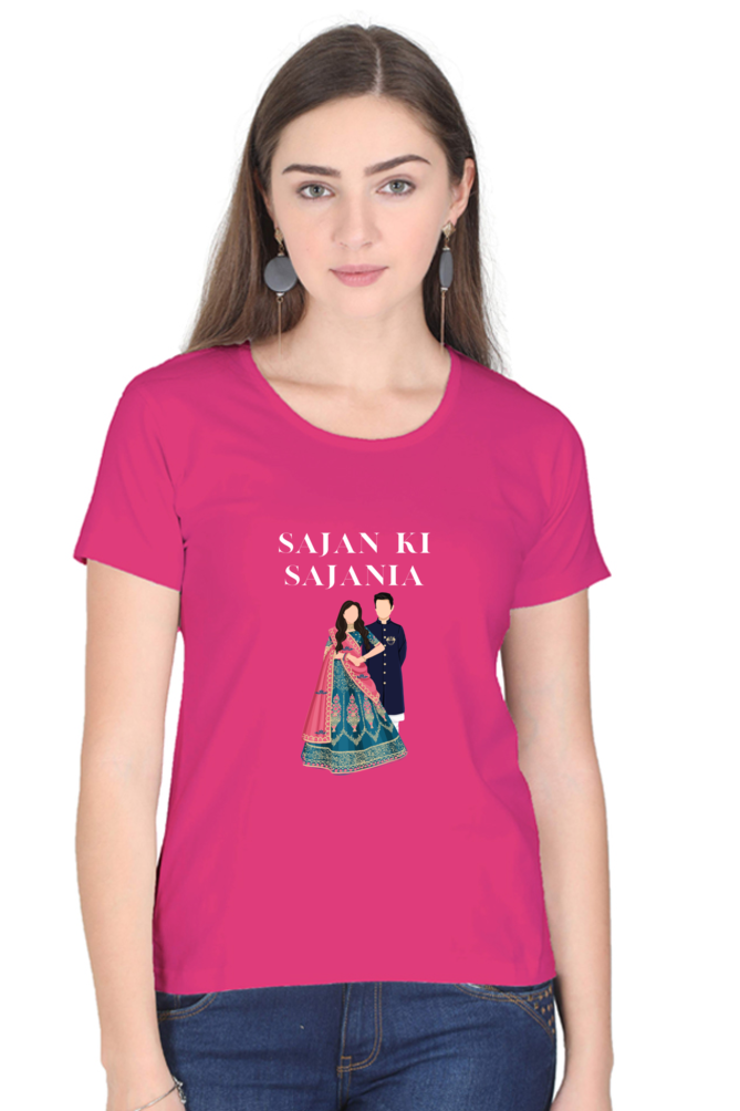 Women's "Sajan Ki Sajania" T-Shirt