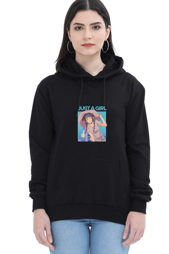 Unisex "Just a Girl" Hooded Sweatshirt