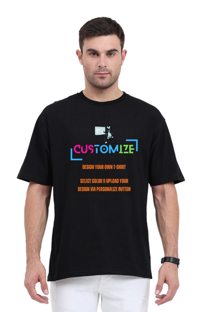 Customizable || Design Your Own Cool Oversized T-Shirt || Unisex Oversized Classic T-Shirt