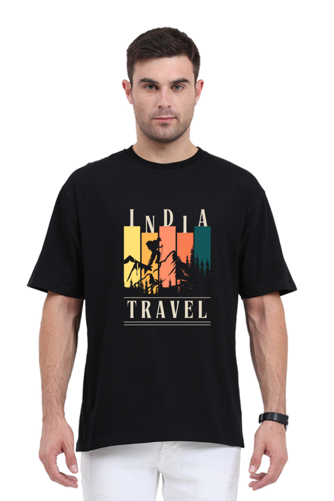 Unisex Oversized "Travel India" T-Shirt