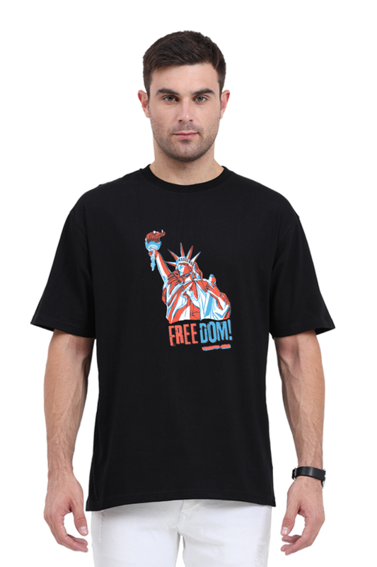 Unisex Oversized "Statue of Liberty Freedom" T-Shirt