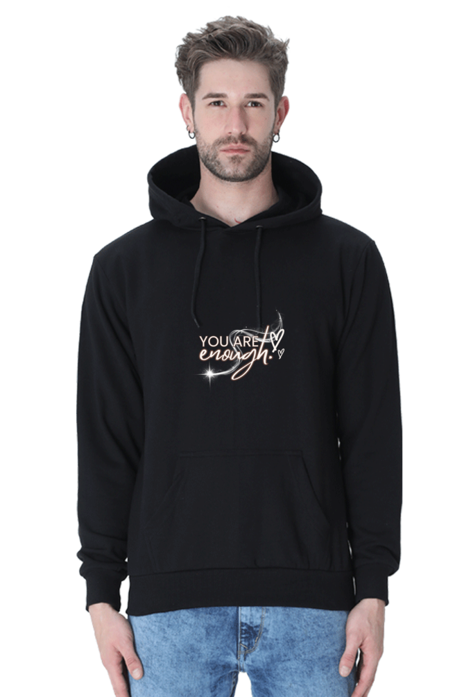 "You Are Enough" Unisex Hooded Sweatshirt