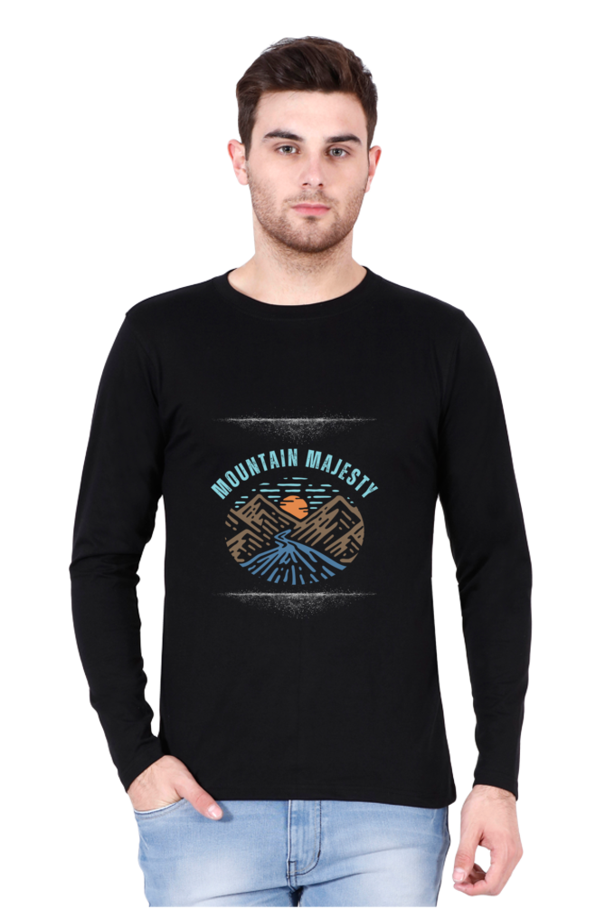 "Mountain Majesty" Round Neck T-Shirt for Men