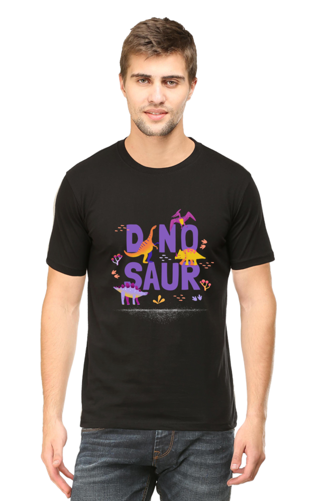 Men's Dinosaur Round Neck T-Shirt