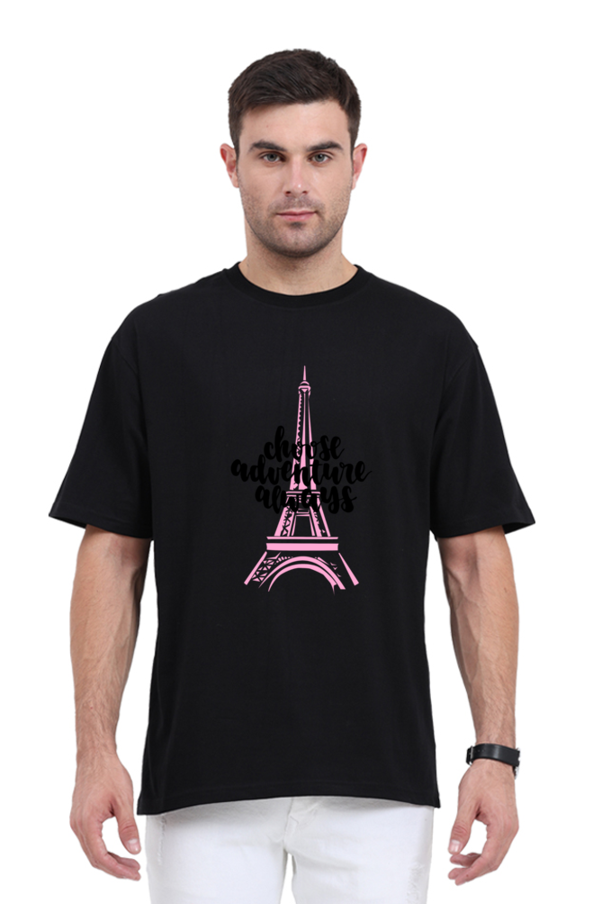 Unisex Oversized Choose Adventure Always-Paris" T-Shirt