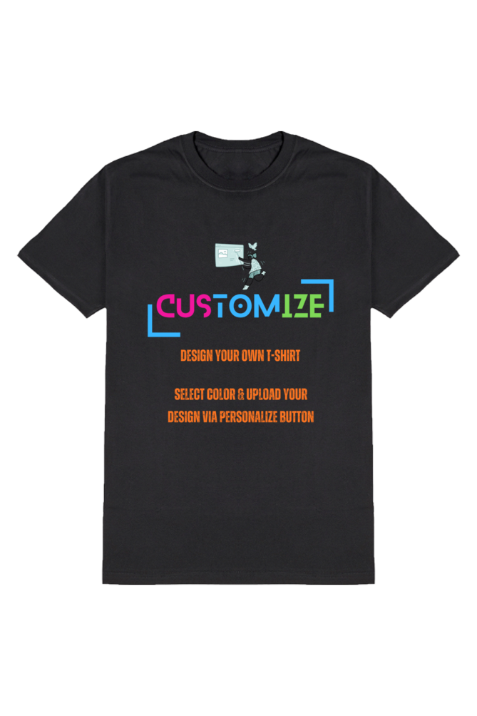 Customizable || Design Your Own Cool T-Shirt || Men Round Neck Half Sleeve T-shirt