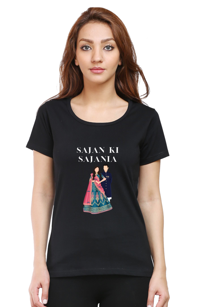 Women's "Sajan Ki Sajania" T-Shirt