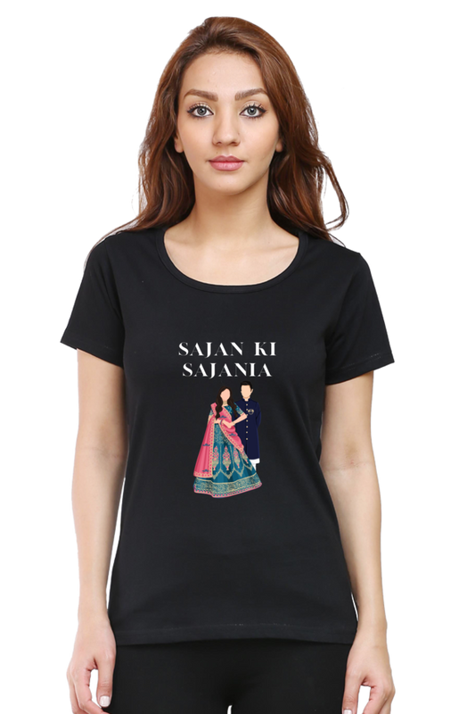 Women's "Sajan Ki Sajania" T-Shirt