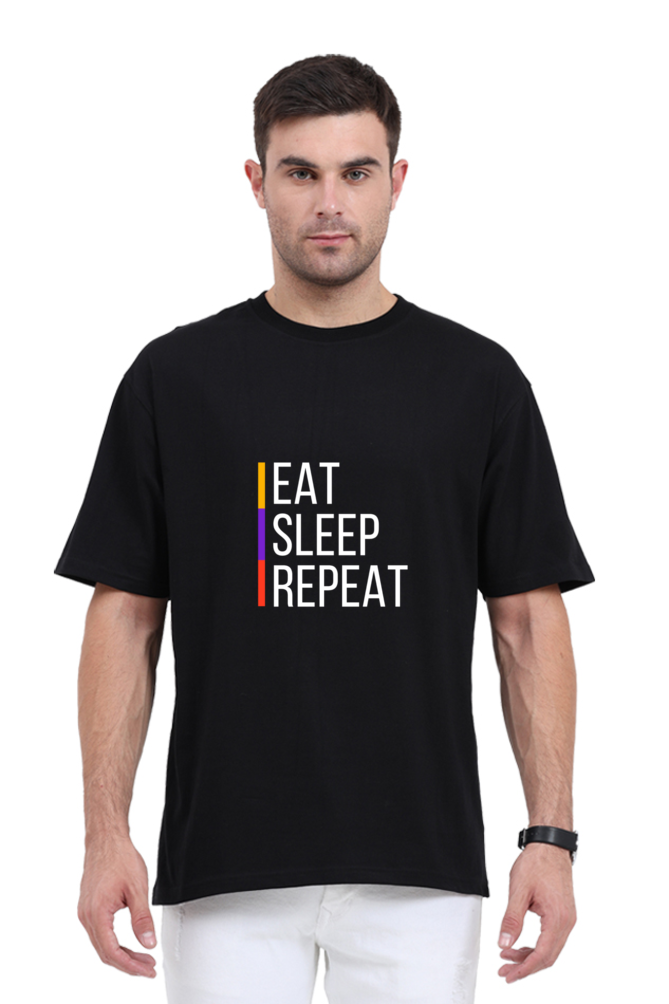 Unisex Oversized "Eat Sleep Repeat" T-Shirt