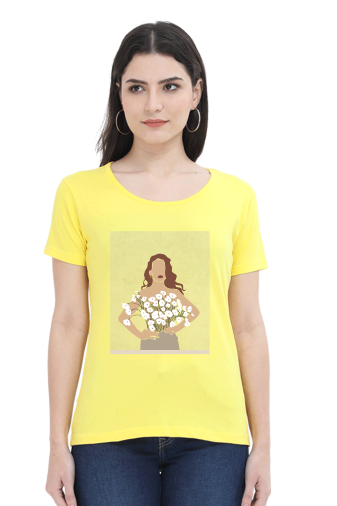 Women's "Canvases and Flowers" T-Shirt