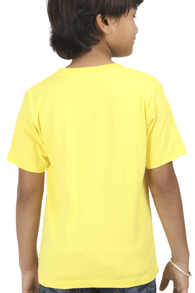 "Boy Round Neck Cute Monster Half Sleeves T-Shirt"