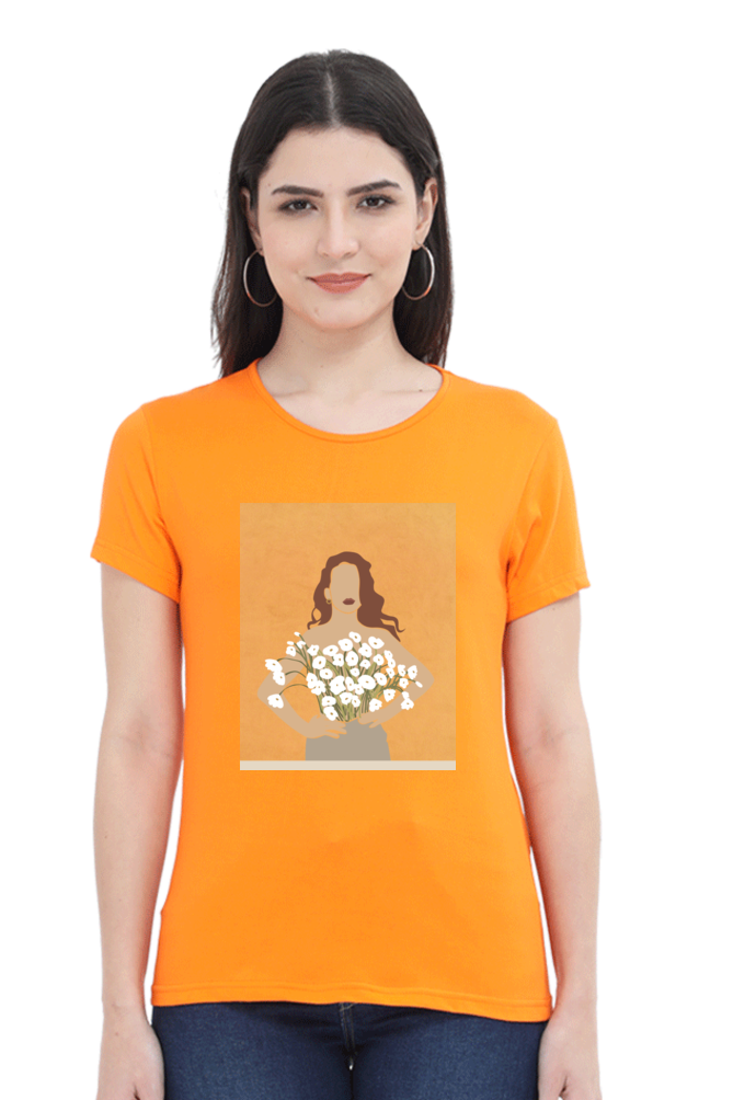 Women's "Canvases and Flowers" T-Shirt