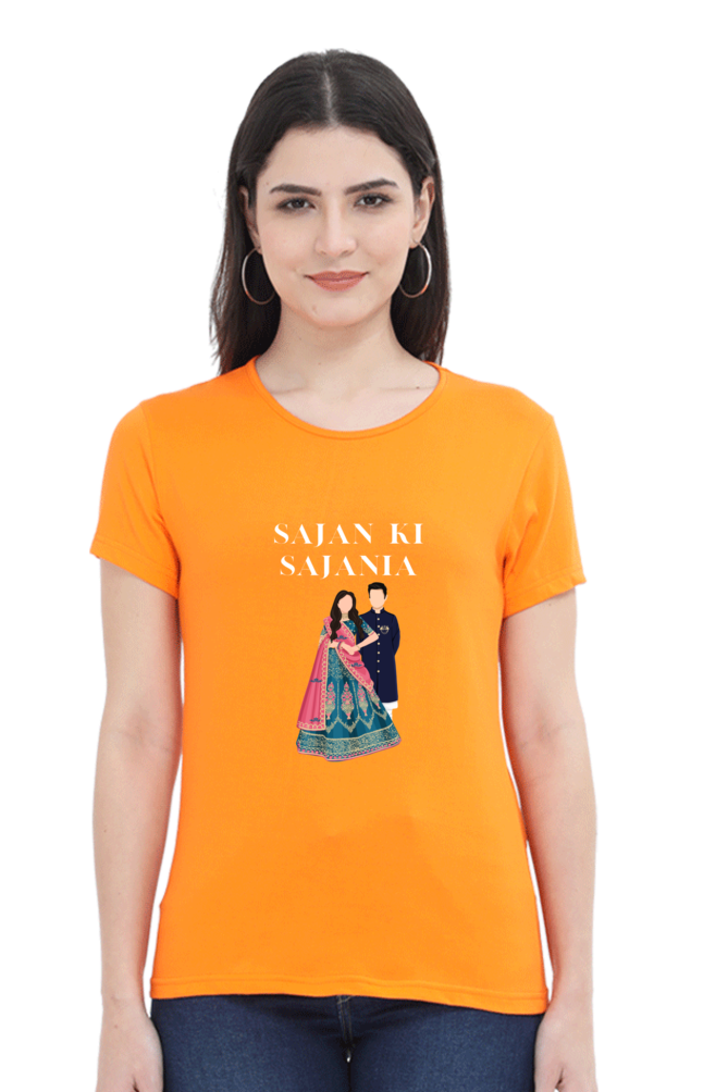 Women's "Sajan Ki Sajania" T-Shirt