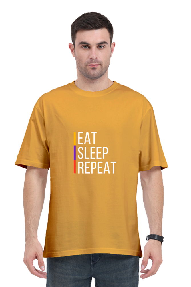 Unisex Oversized "Eat Sleep Repeat" T-Shirt