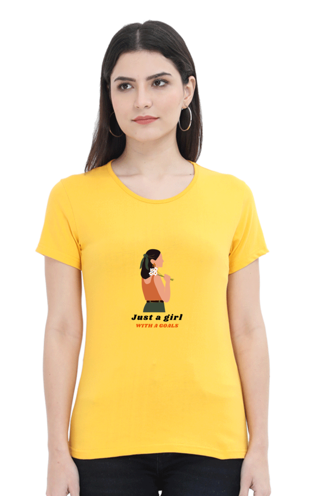 Women's "Just a Girl with Goals" T-Shirt