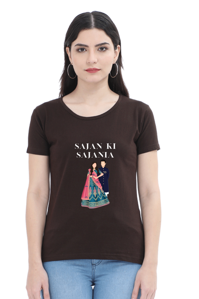 Women's "Sajan Ki Sajania" T-Shirt