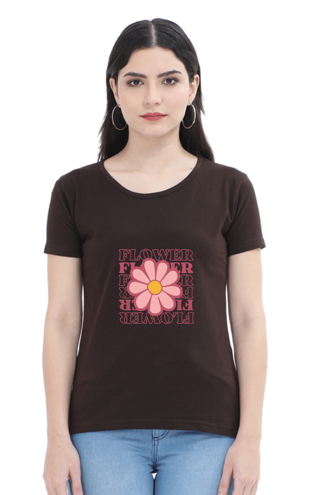 Women's Flower Print T-Shirt