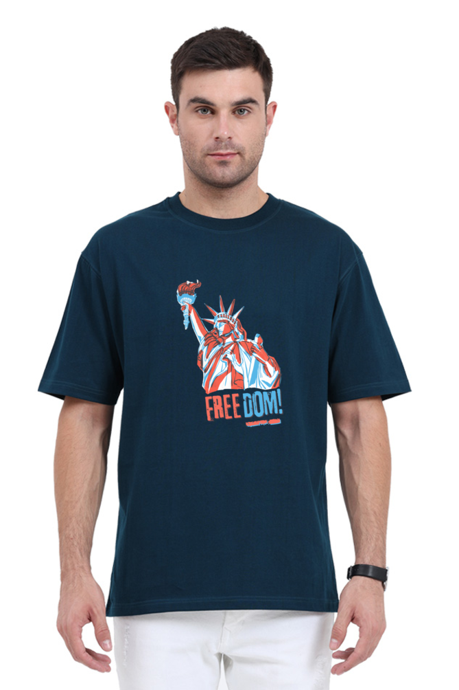 Unisex Oversized "Statue of Liberty Freedom" T-Shirt