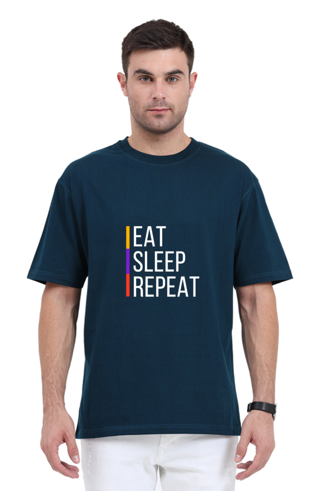 Unisex Oversized "Eat Sleep Repeat" T-Shirt