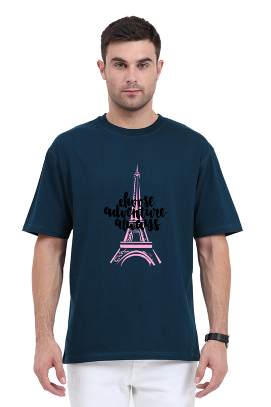 Unisex Oversized Choose Adventure Always-Paris" T-Shirt